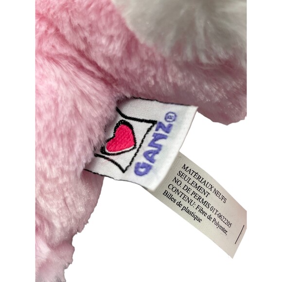 Get Your Hands on a GANZ Tipper Pink White Bunny Rabbit Plush Stuffed Animal NWT - Picture 7 of 13